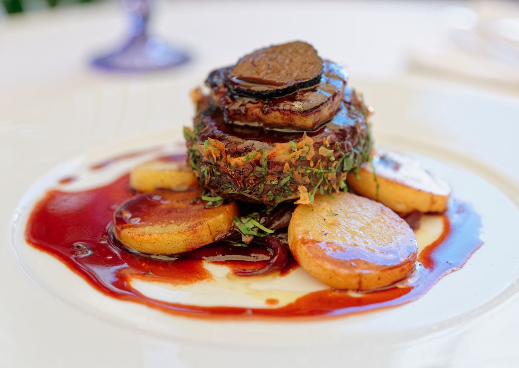 Foie gras med trøfler, fransk cuisine