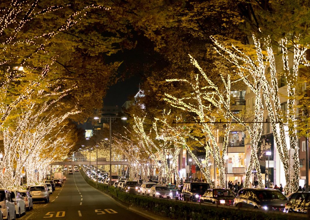  Omotesando om aftenen, Tokyo, Japan