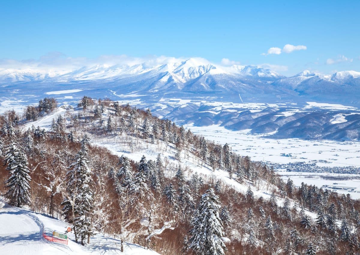 Skistedet Furano på Hokkaido