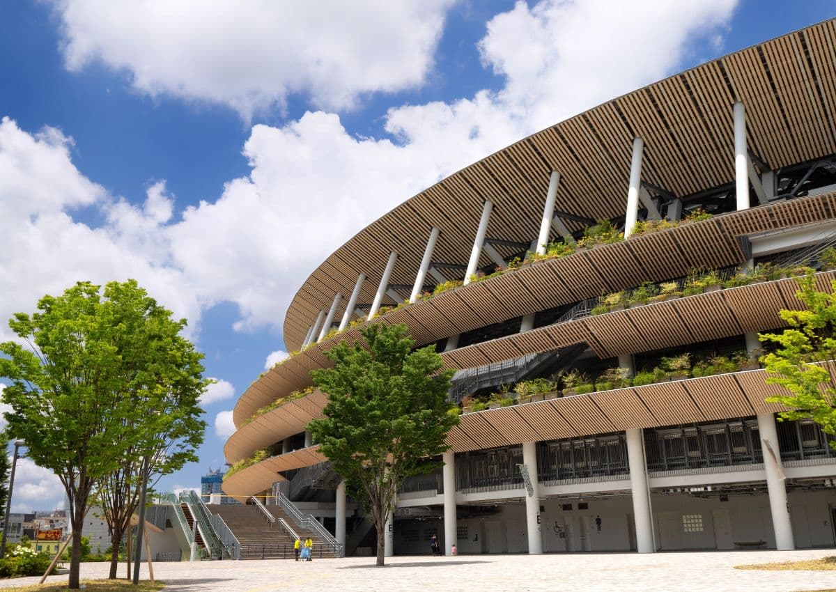 Tokyo National Athletic Stadium av Kengo Kuma