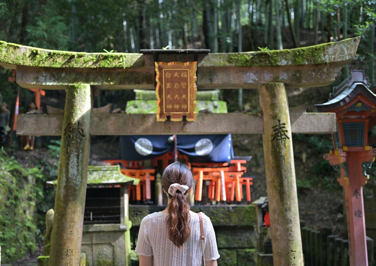 Torii porten, Fushimi Inari-helligdommen, Kyoto, Japan