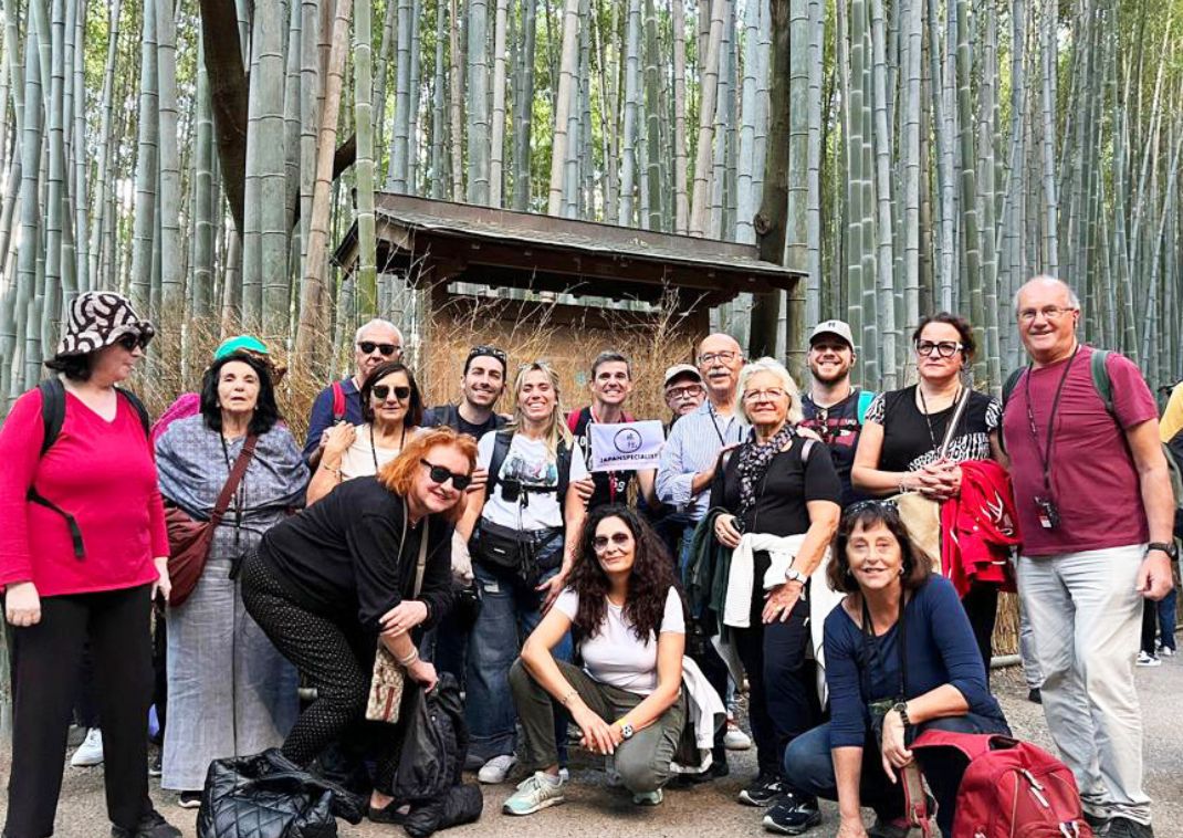 En gruppe på reise i Japan med Japanspecialist