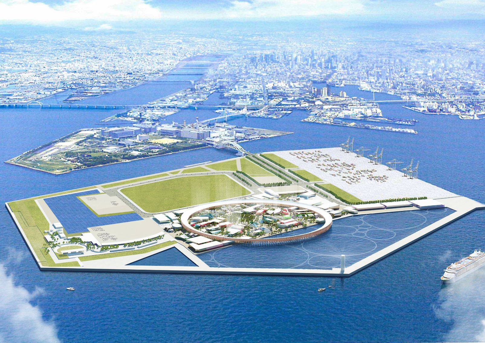 Expo 2025-området i Osaka, Kansai, Japan