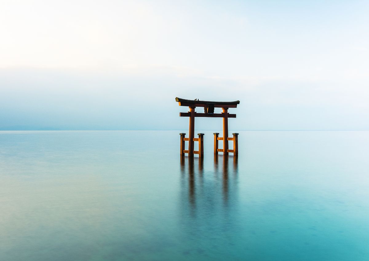 Torii-port i Lake Biwa