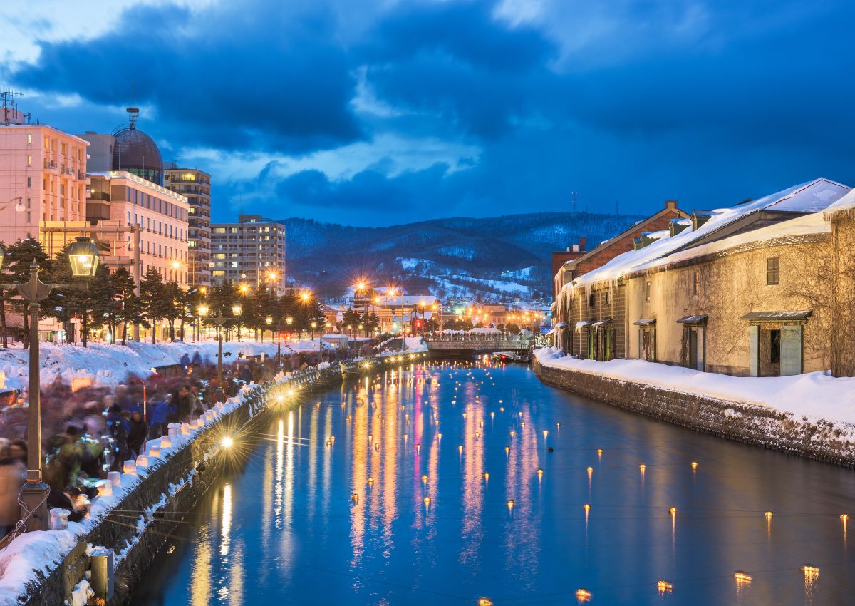 Otaru snøfestival – en magisk kveld hvor kanalen lyser opp i tusenvis av lys