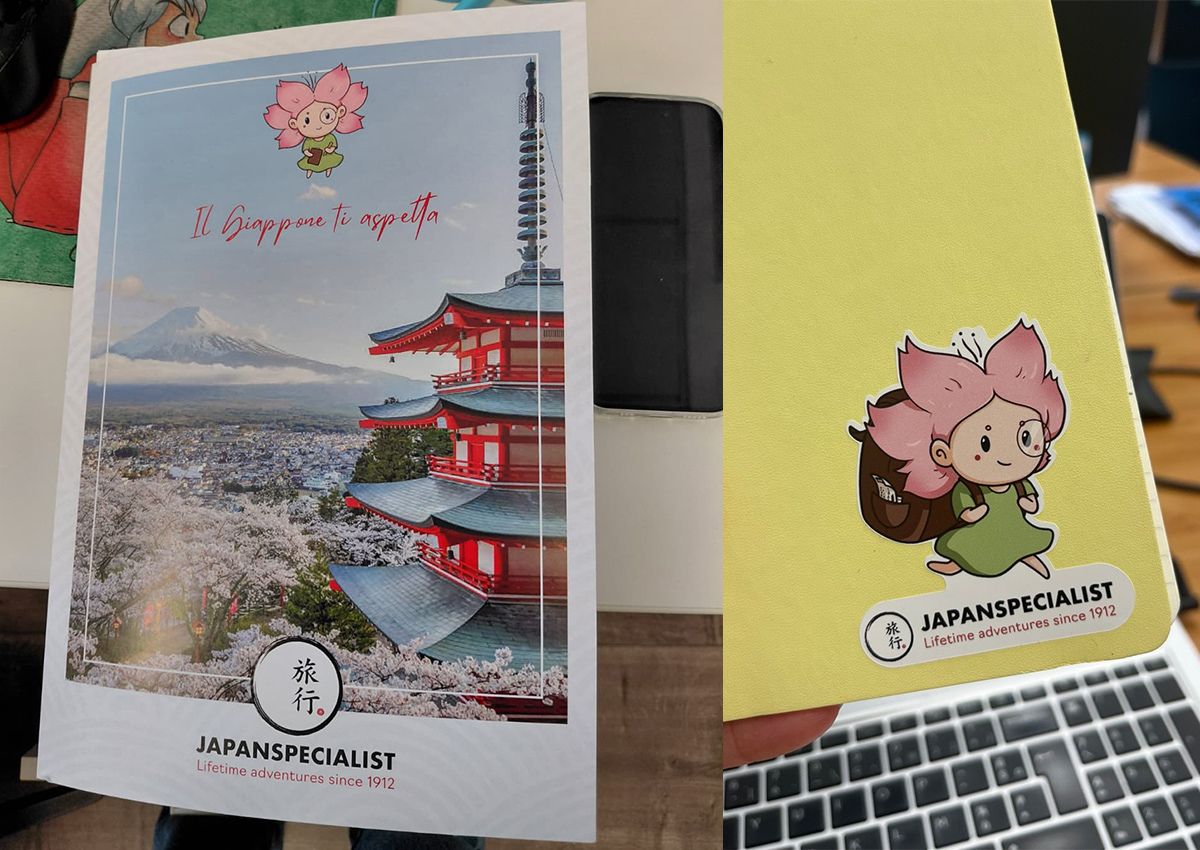 Mono-chan på markedsmateriell fra Japanspecialist