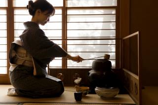 Autentisk te-seremoni i Kyoto