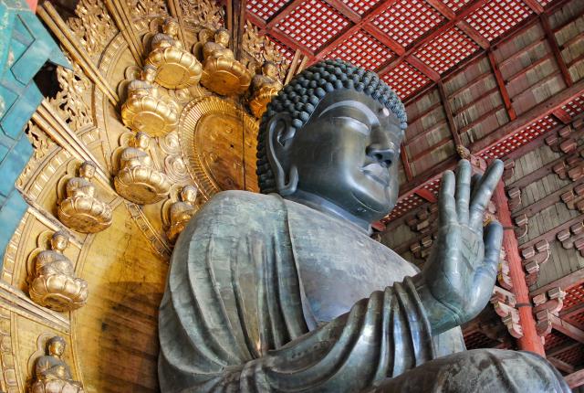 Buddha i Togaji-tempelet i Nara