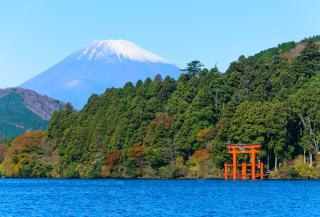 Ashi-sjøen og Mt. Fuji, Hakone nasjonalpark