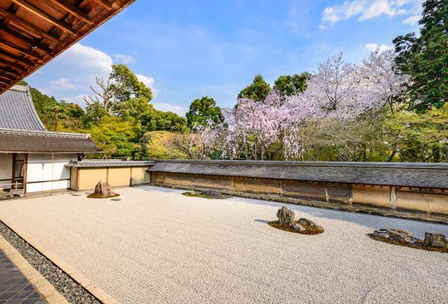 Zen-steinhage ved Ryoan-ji tempel