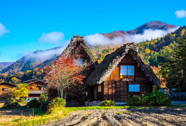 Høstlandskap, Shirakawa-go landsby