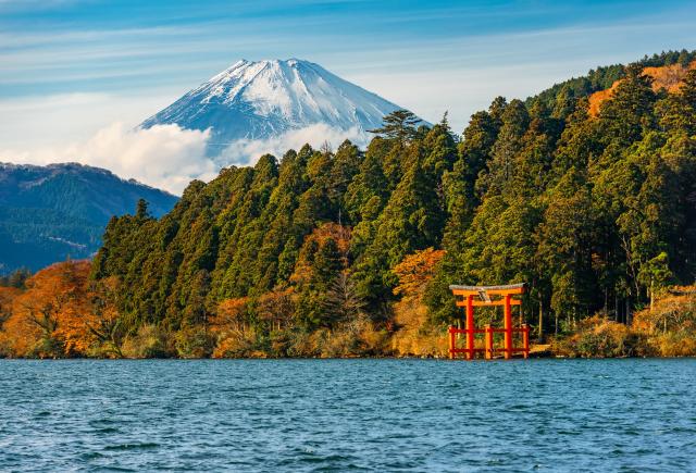 Ashi-sjøen og Mt. Fuji, Hakone nasjonalpark
