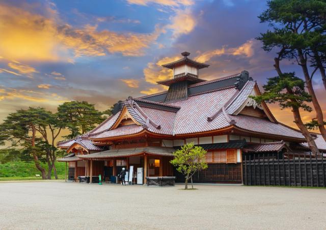 Hakodate dommerkontor i Goryokaku Park