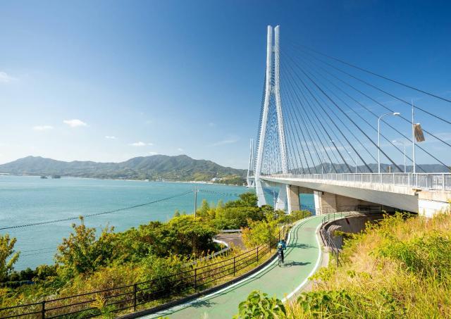 Tatara-broen og Shimanami Kaido sykkelsti