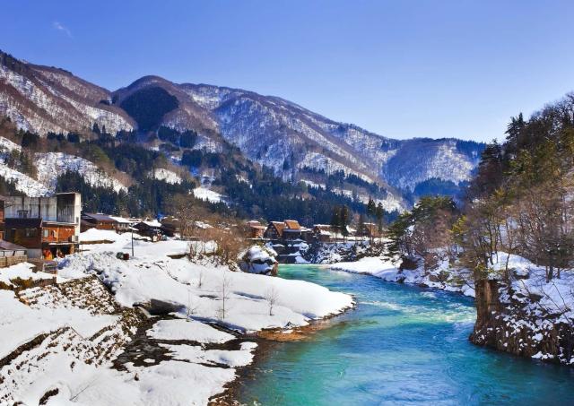 Shogawa-elven, landsbyen Ogimachi