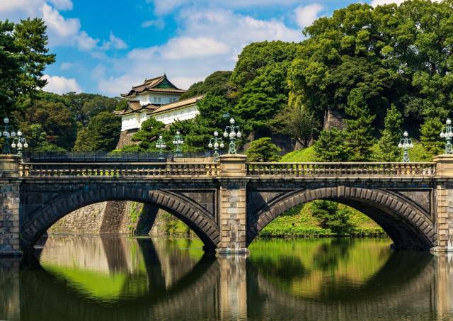 Nijubashi Bridge ved det keiserlige palasset, Tokyo