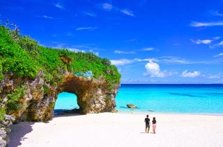 Okinawas hvite sandstrender