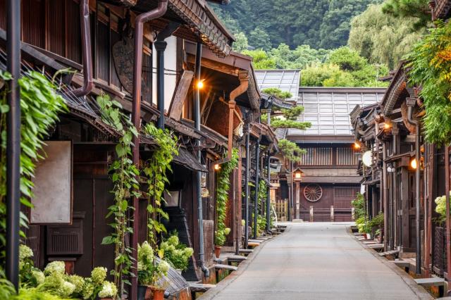 Gammel gate i Takayama