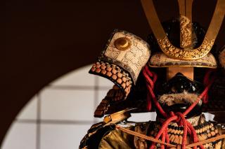 Samurai-rustning og hjelm, Japan