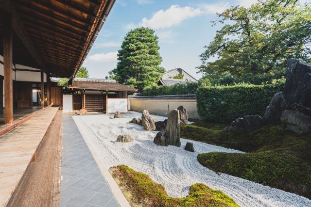 Zen-steinhage i Daitoku-ji tempelet i Kyoto