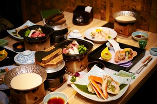 Kaiseki-måltid i en ryokan