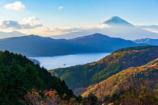 Ashi-sjøen med Fuji-fjellet, Hakone