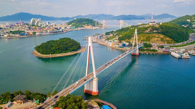 Utsikt over Yeosu