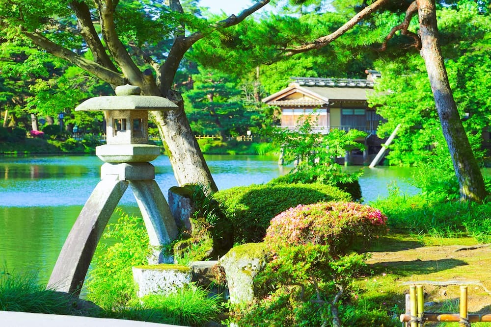 Japanese Garden at Kenrokuen Garden, Kanazawa City