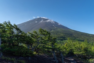 Utsikt over Fuji-fjellet fra 5. stasjon